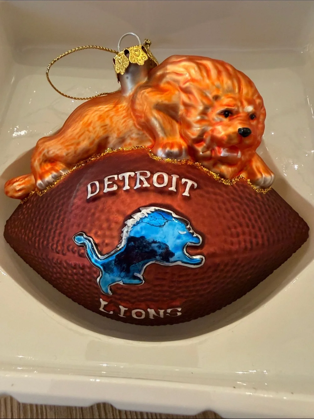 Team Spirit Ornaments Mascots Detroit Lions Ornament